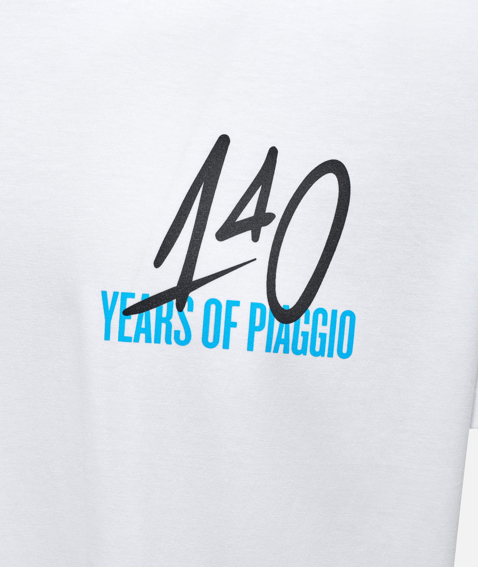 Vespa T-Shirt "140 Jahre Piaggio" weiß blau