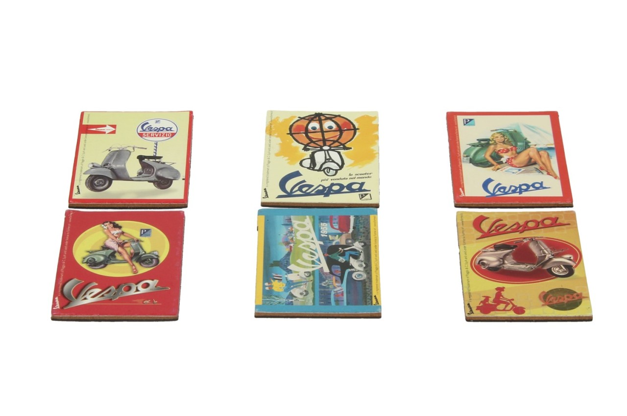 Vespa Magnet, 6 Stück