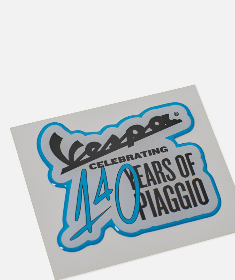 Vespa Aufkleber "140 Jahre Piaggio"