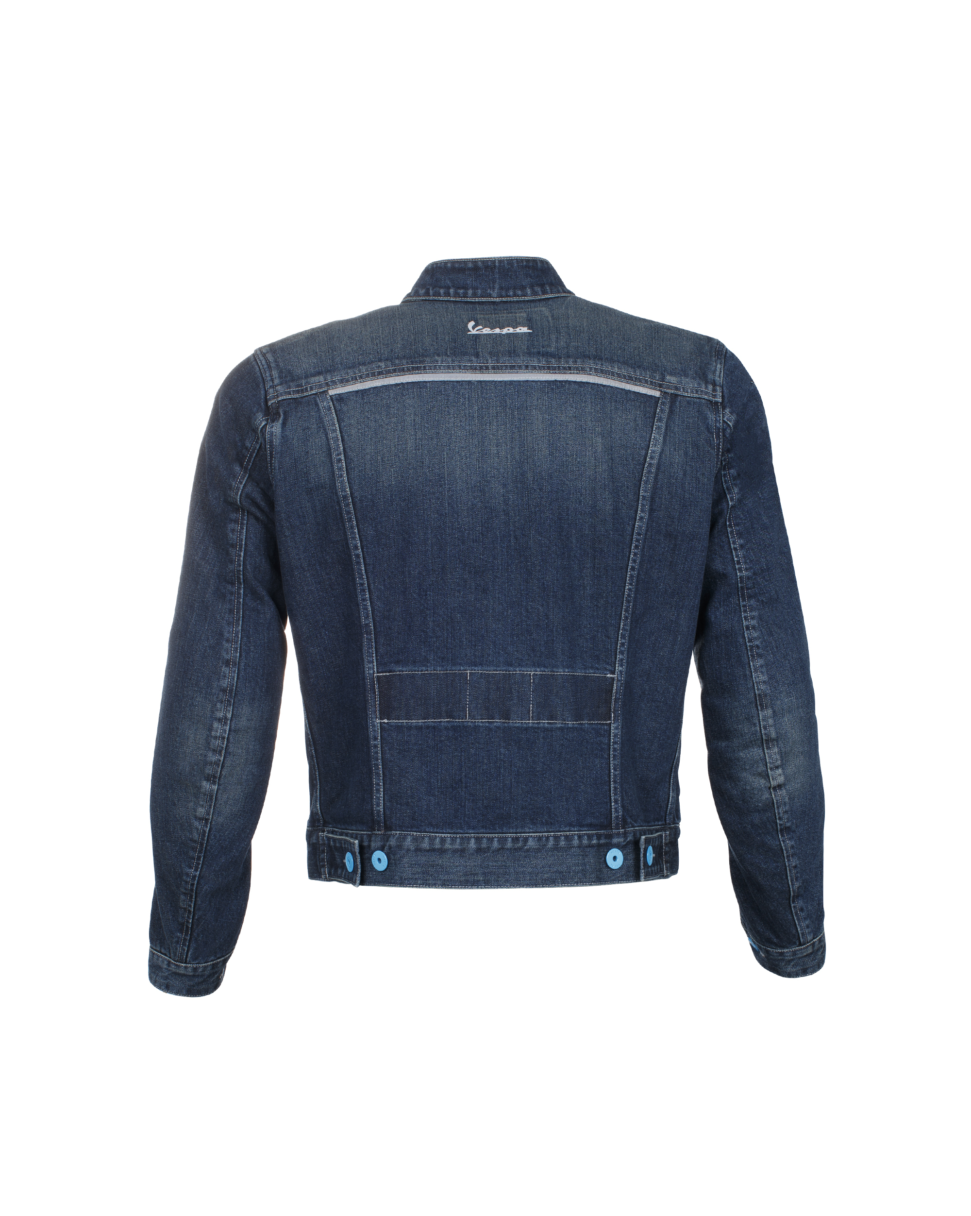 Vespa Jacke Denim Polyester-Denim blau