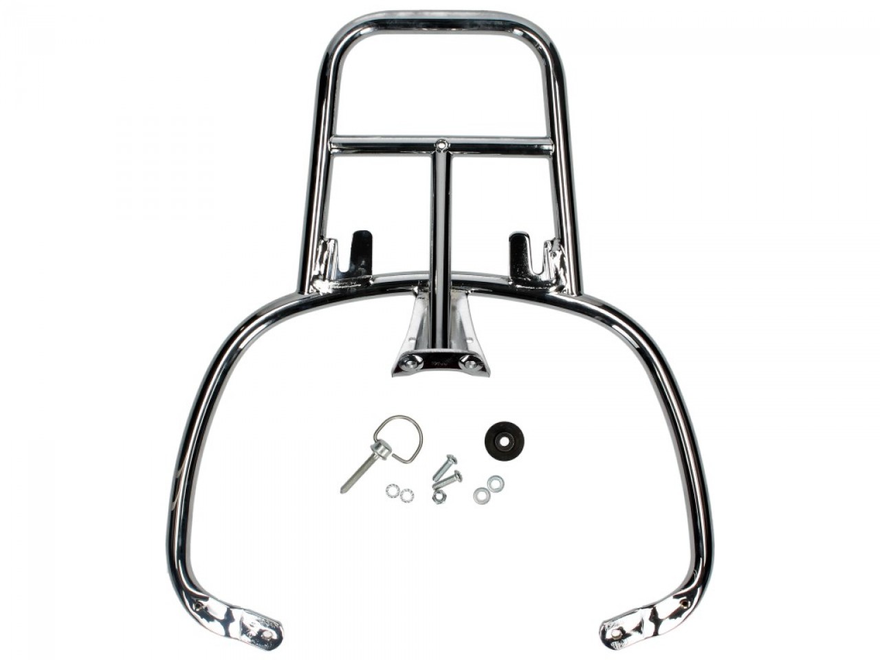 Topcase Kit 32L weiß montebianco (BR/544), Gepäckträger chrom für PIaggio Medley 125 (24-)