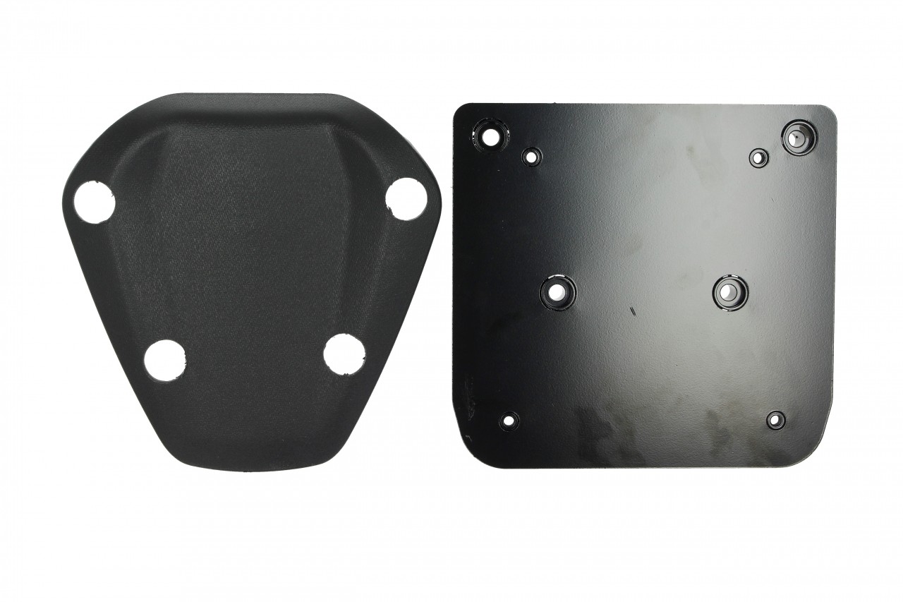 Top Case Kit 36 l. schwarz matt metallic N12 Original Piaggio für Beverly HPE (inkl. Halteplatte)