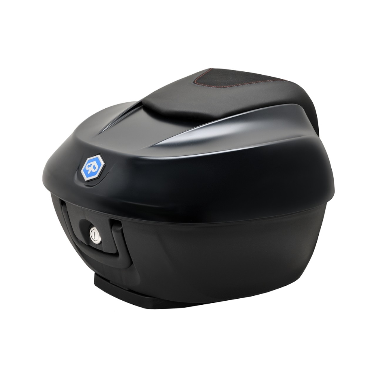 Top Case Kit 36 l. Schwarz Meteora 93/B Original Piaggio für Beverly HPE (inkl. Halteplatte)