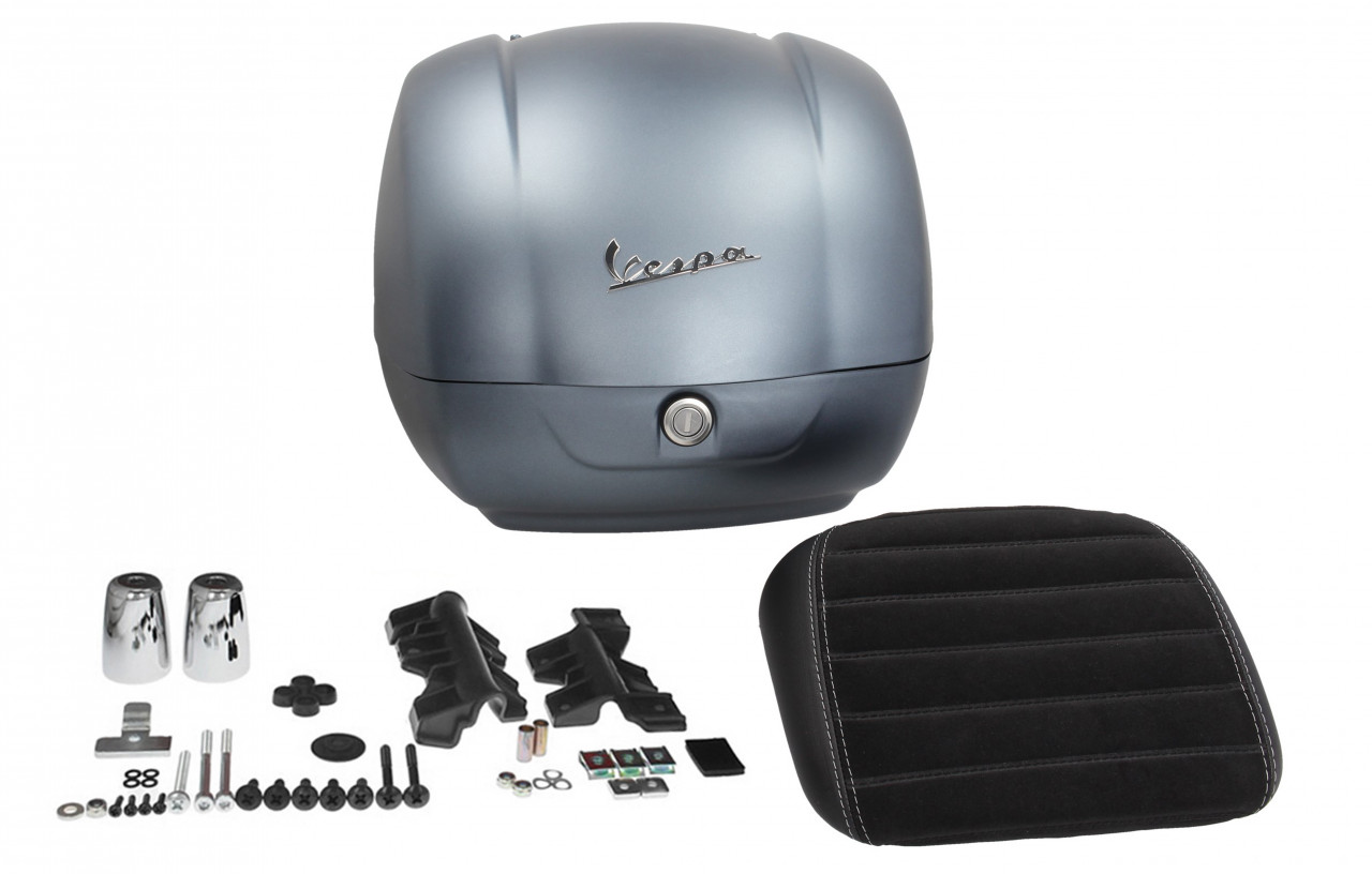 Original Topcase grau für Vespa Sei Giorni