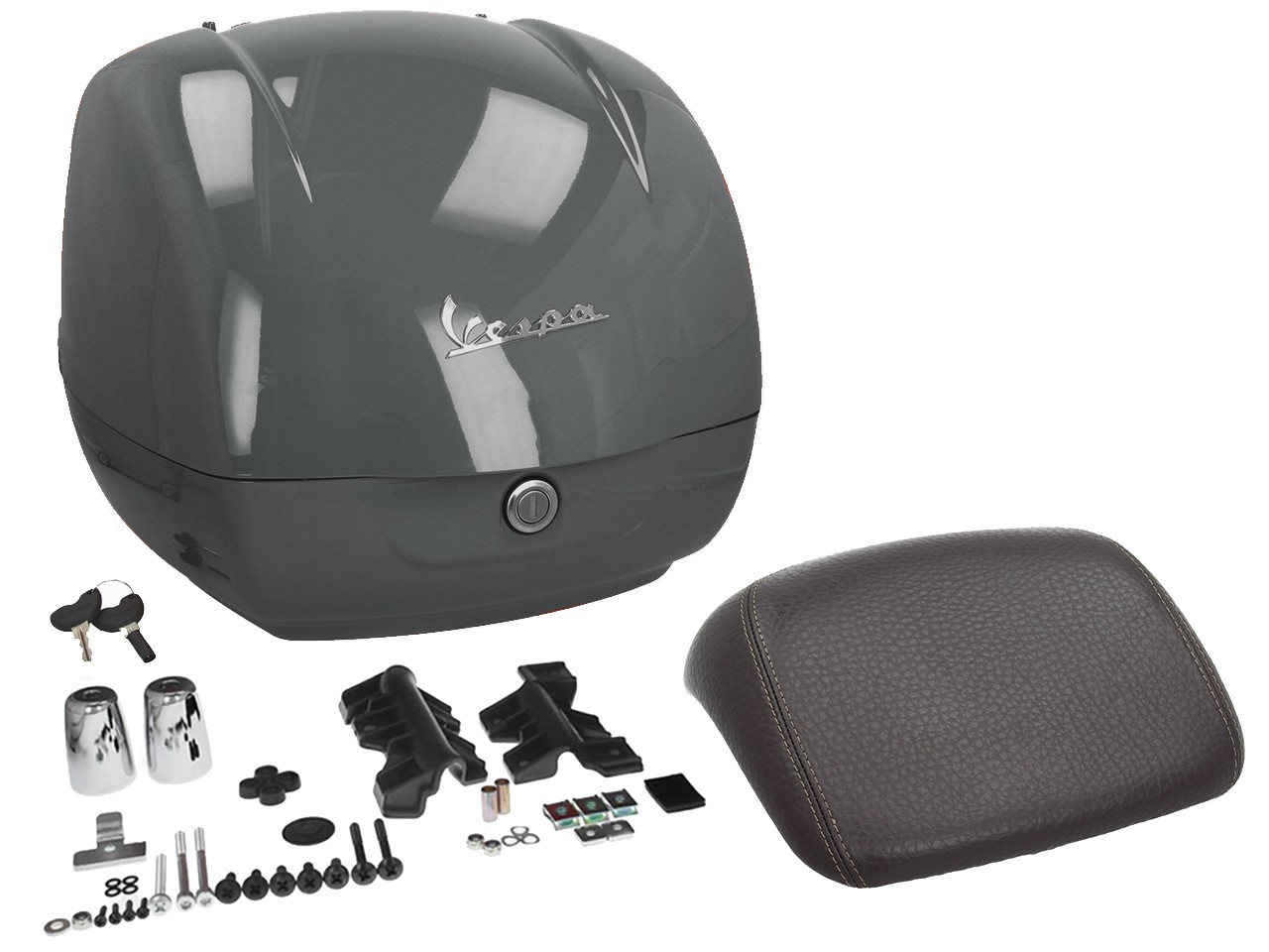 Original Topcase für Vespa GTS - G03 Titan Grey / Grigio Travolgente GLC