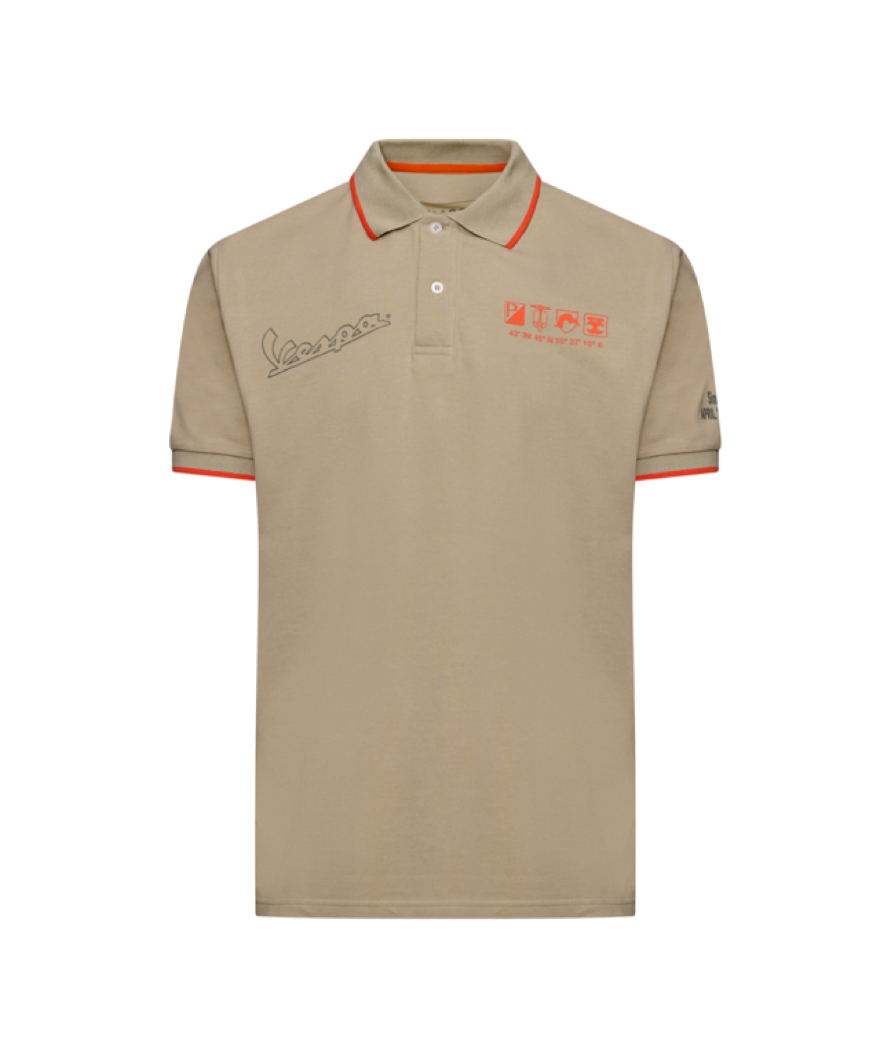 Vespa Polo Shirt Nomad beige DEC-Kollektion