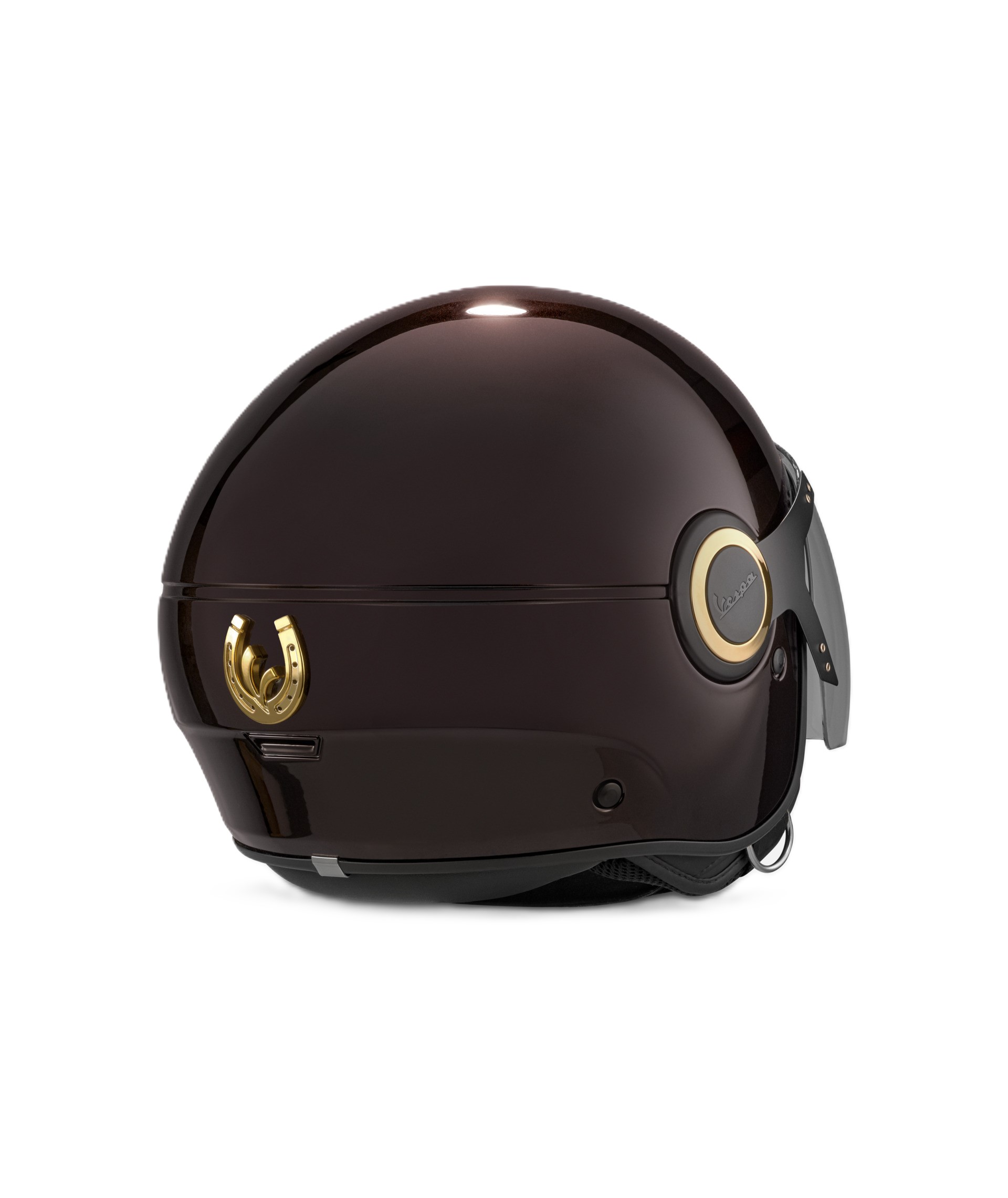 Vespa Jethelm 946 Horse braun glänzend