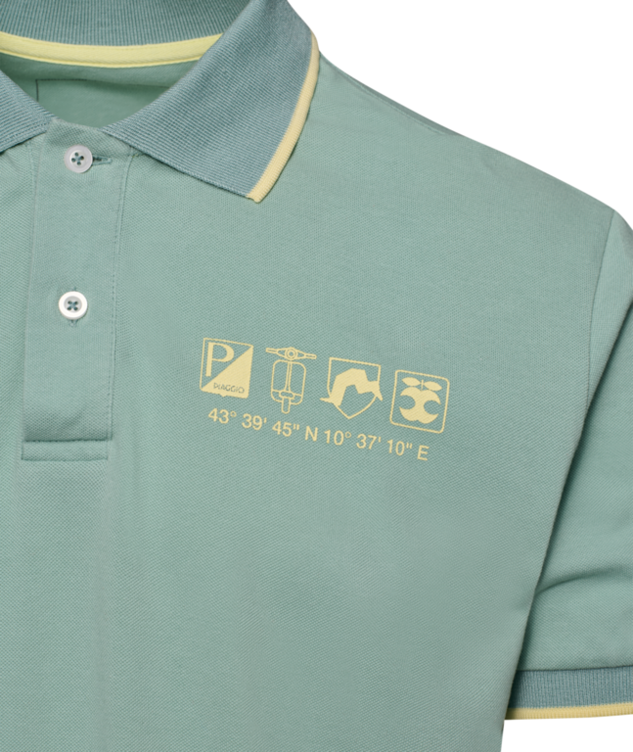 Vespa Polo Shirt Origin grün DEC-Kollektion