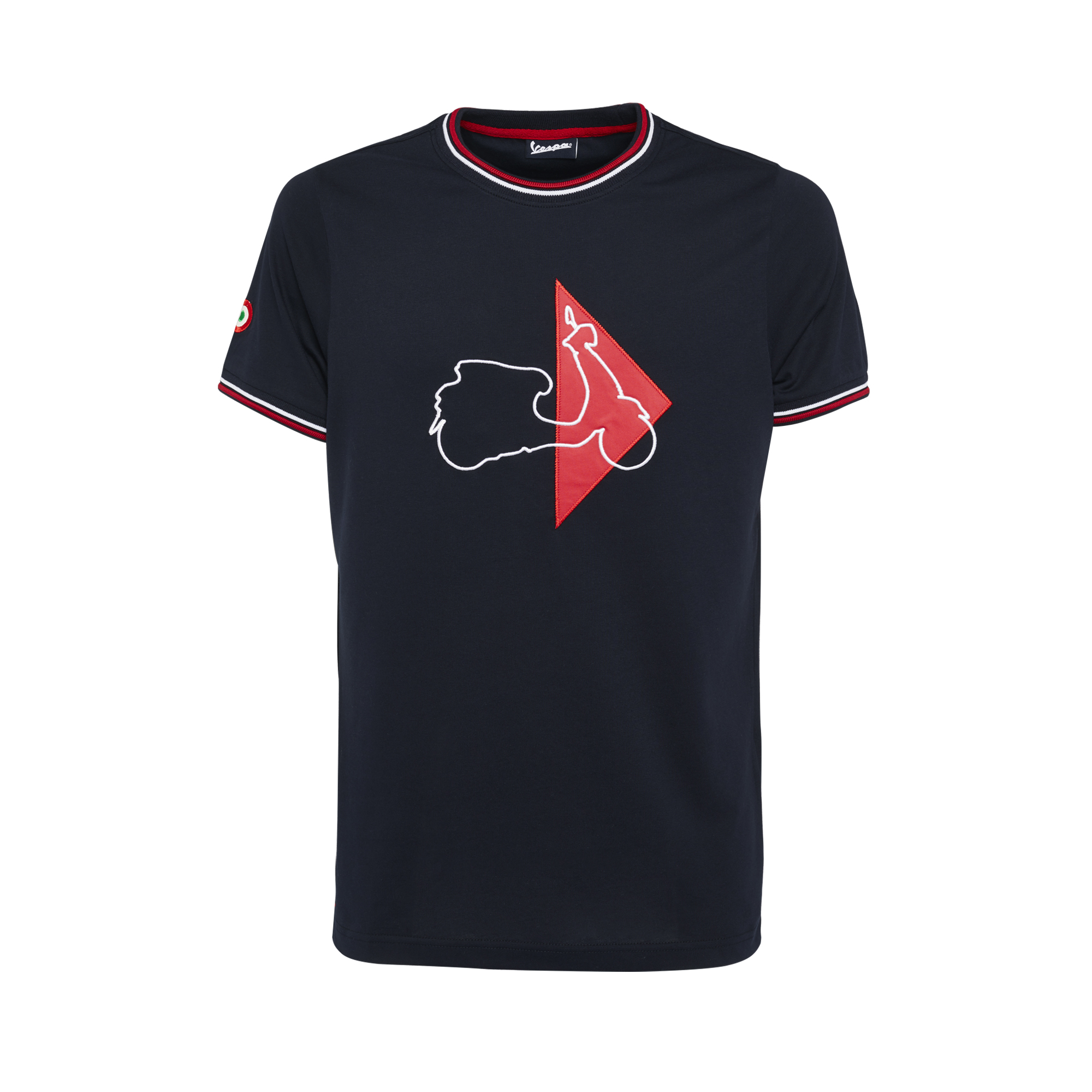 Vespa T-Shirt Modernist Herren blau