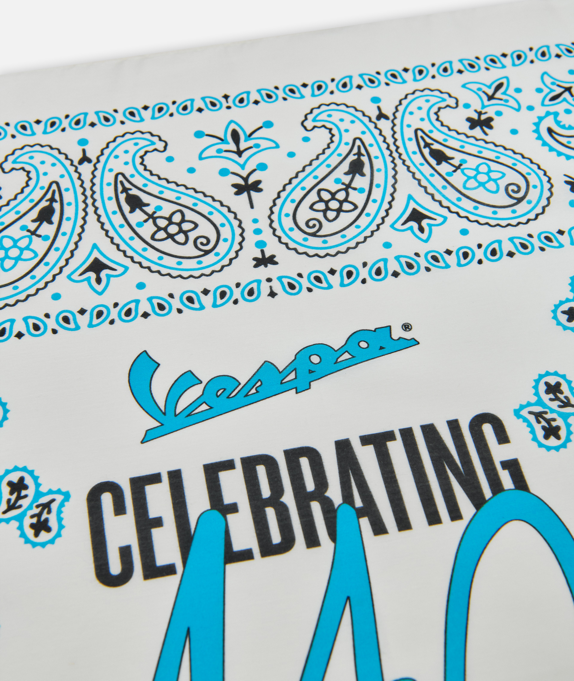 Vespa Bandana "140 Jahre Piaggio" weiß blau