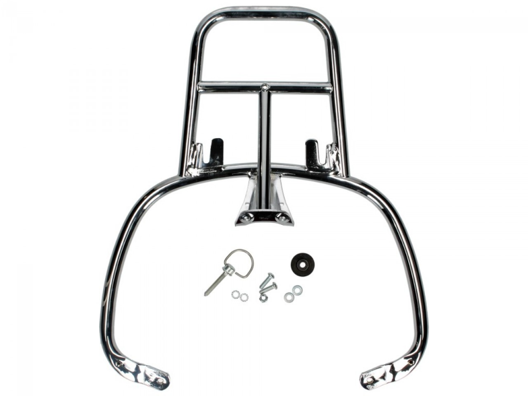 Gepäckträger hinten chrom für Vespa Primavera / Sprint / Elettrica