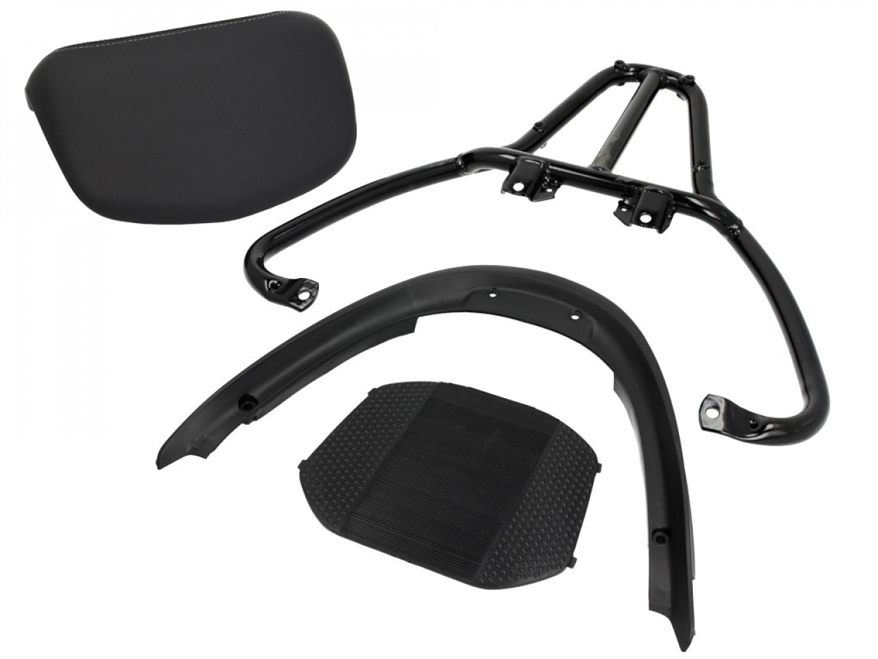 Top Case Kit (inkl. Halteplatte), 37 l, grau für Piaggio MP3 125 / 300 / Sport HPE