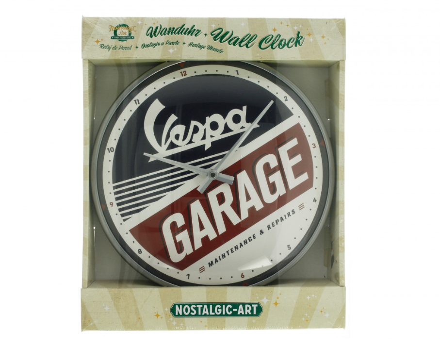 Vespa Wanduhr Vespa Garage