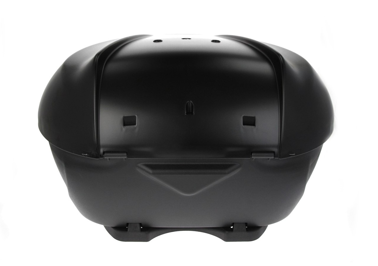 Top Case Kit 36 l. Schwarz Meteora 93/B Original Piaggio für Beverly HPE (inkl. Halteplatte)
