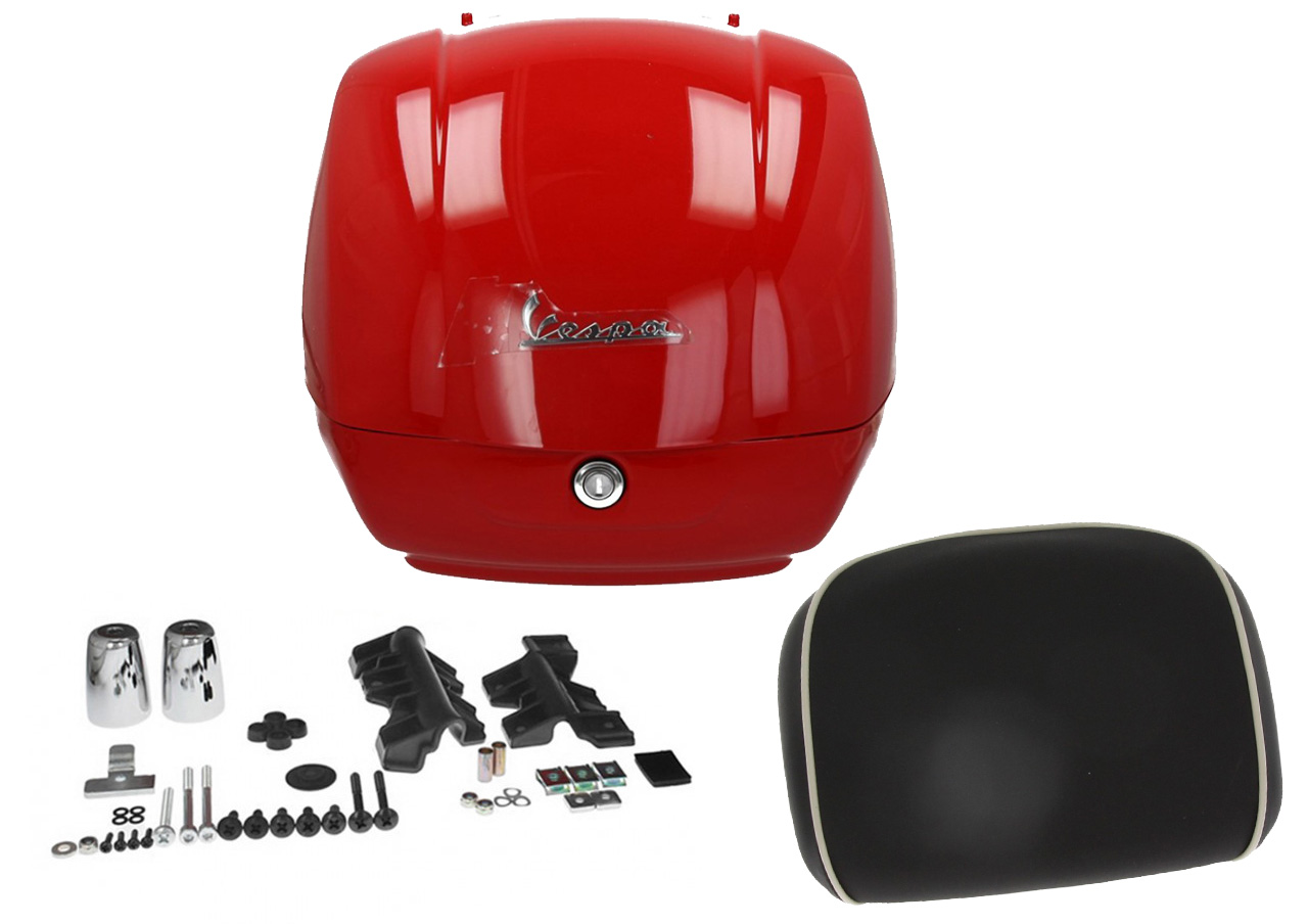 Original Topcase für Vespa GTS - grau / grigio Mouse 715/C, 36 l, My19